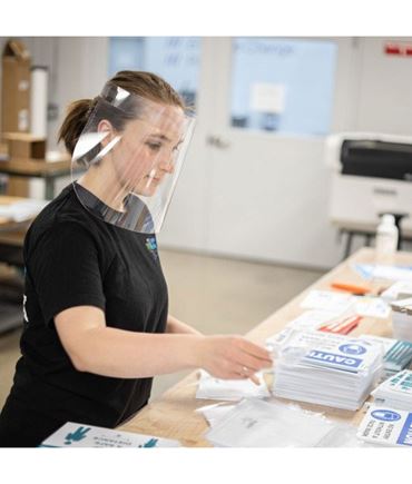 Face Shields, Adjustable, Adult-Size, Pkg. of 25