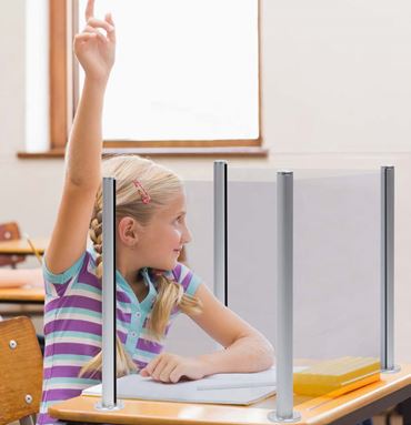 StructureLite Sneeze Guard Plastic Divider, Screw-Type, Round