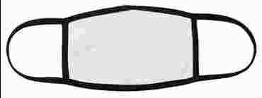Personalized Face Mask, Three-Layer with Black Trim
