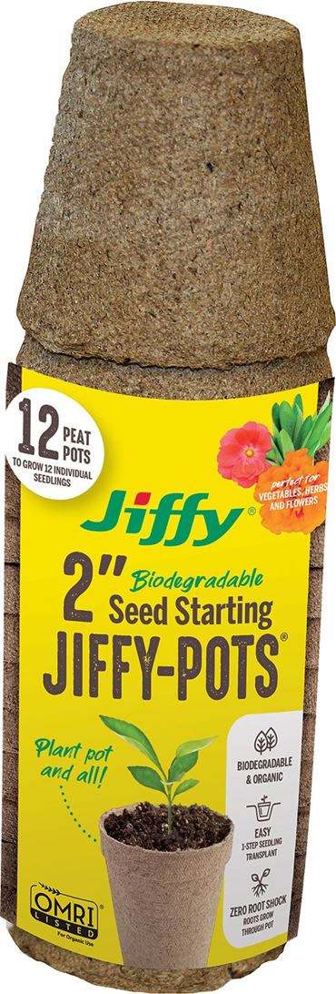 Jiffy® Peat Pots for Biology and Life Science, Pkg. of 12