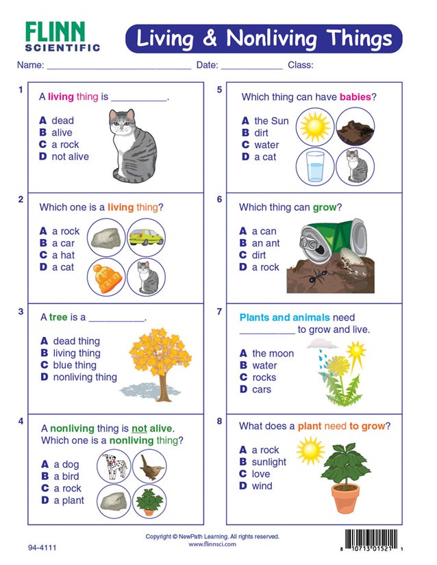 Living & Nonliving Things—NewPath Visual Learning Guide Flinn Scientific