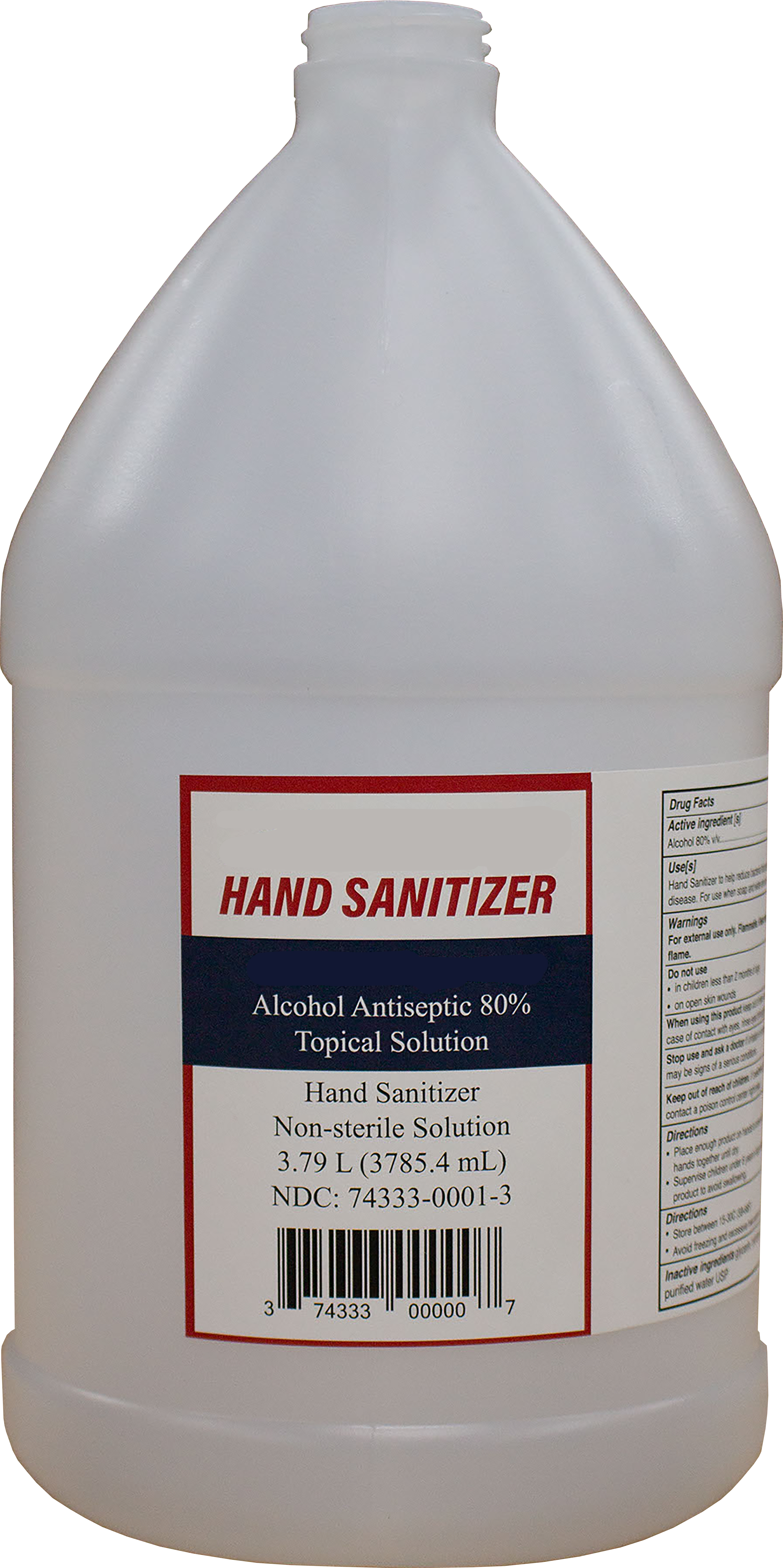 Gel Sanitizer, 1 gallon, Package of 4