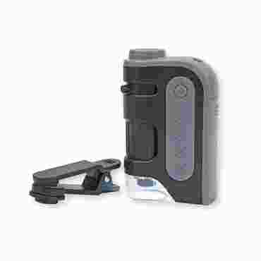 MicroBrite Pro Zoom Pocket Microscope with Smartphone Digiscoping Clip