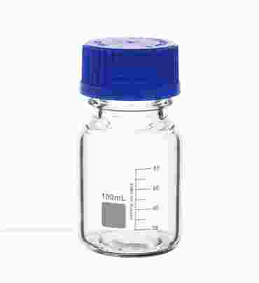 Round Reagent Bottle with Screw Cap, 100 mL