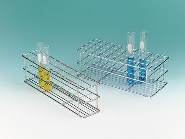 Zinc-Plated Test Tube Rack for 19 mm Tubes