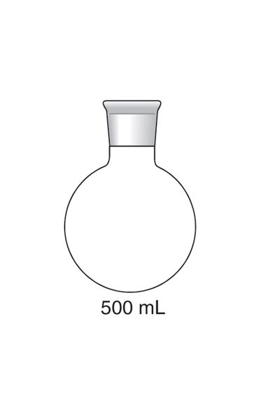 Organic Chemistry Glassware Round Bottom Boiling Flask 500 mL
