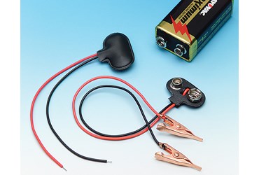 Battery Clips with Wire Leads