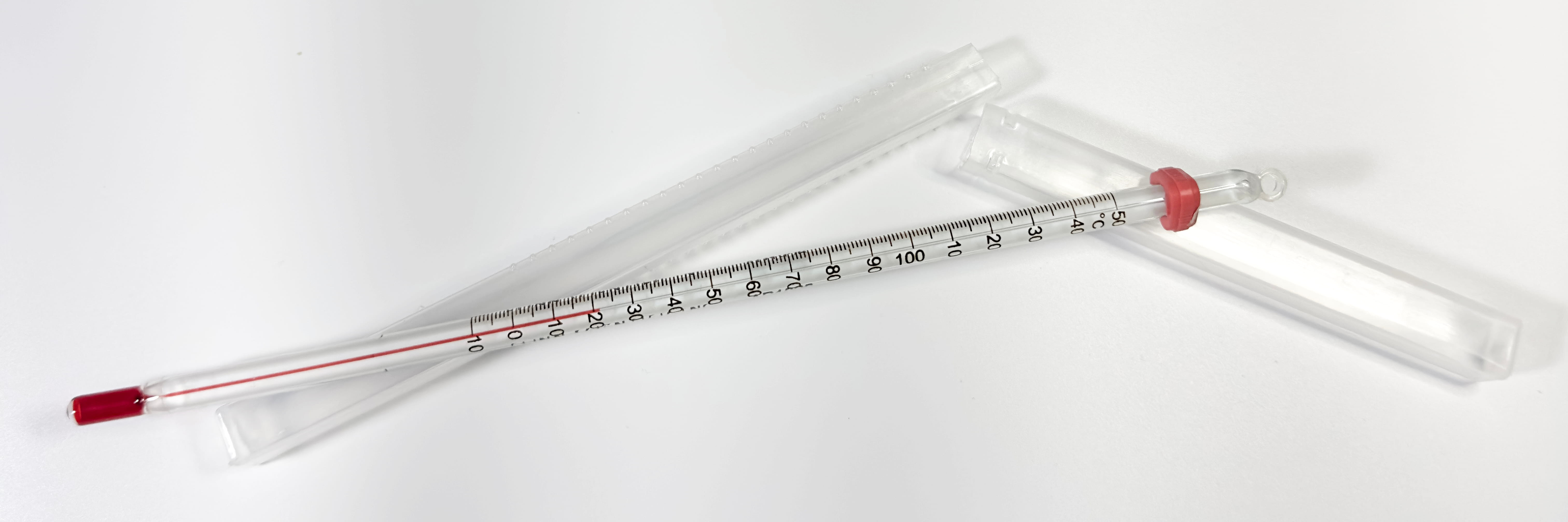 PTFE-Coated Spirit-Filled Partial Immersion Thermometer -10 to 110 °C