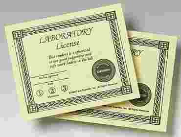 Student Lab Safety License for Liability Reduction in the School Laboratory