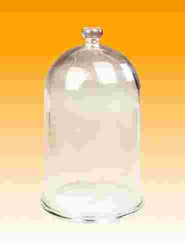 Glass Bell Jar Vacuum Chamber with Molded Glass Knob 13 L