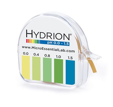 Hydrion Narrow Range pH Test Paper 0.0 to 1.5