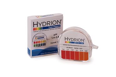 Hydrion Narrow Range pH Test Paper 0.0 to 1.5