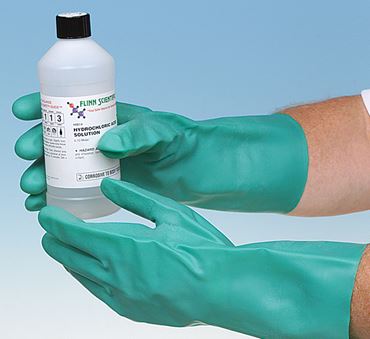 PPE and Lab Safety Nitrile Acid-Resistant Gloves, Size No. 7