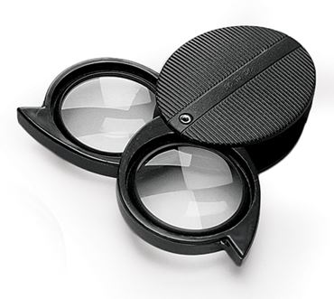 Pocket Folding Magnifying Glass with Double Lens