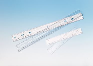 Transparent Ruler with English/Metric 15 cm