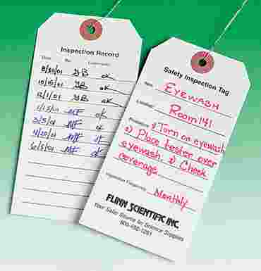 Lab Safety Inspection Tags