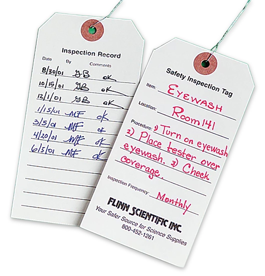 Lab Safety Inspection Tags