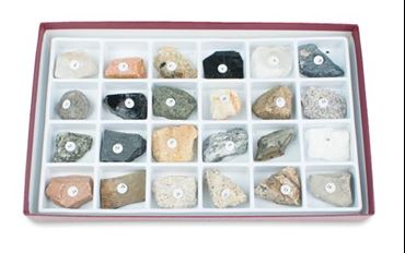 Rocks and Rock-Forming Mineral Collection for Geology and Earth Science
