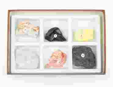 Fracture Mineral Collection for Geology and Earth Science