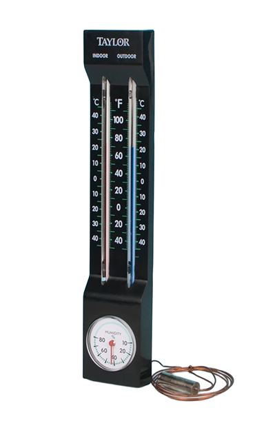 Indoor/Outdoor Thermometer with Hygrometer for Earth Science and Meteorology