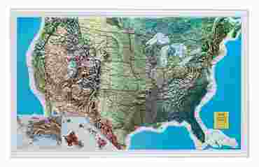 United States Raised-Relief Map