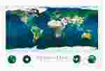 The Living Earth from Space Poster for Earth Science and Geography