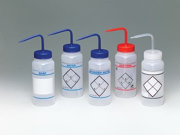 Safety Labeled Wide Mouth Wash Bottle for Soap