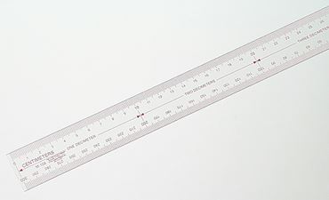 Clear Metric Ruler