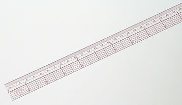 Clear Metric Ruler with Centimeters and Inches