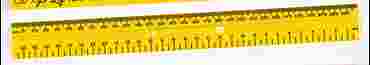 Yellow Metric Ruler