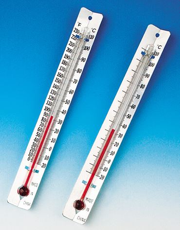 Metal-Backed Thermometer Celsius/Fahrenheit