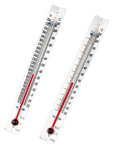 Metal-Backed Thermometer Celsius/Fahrenheit