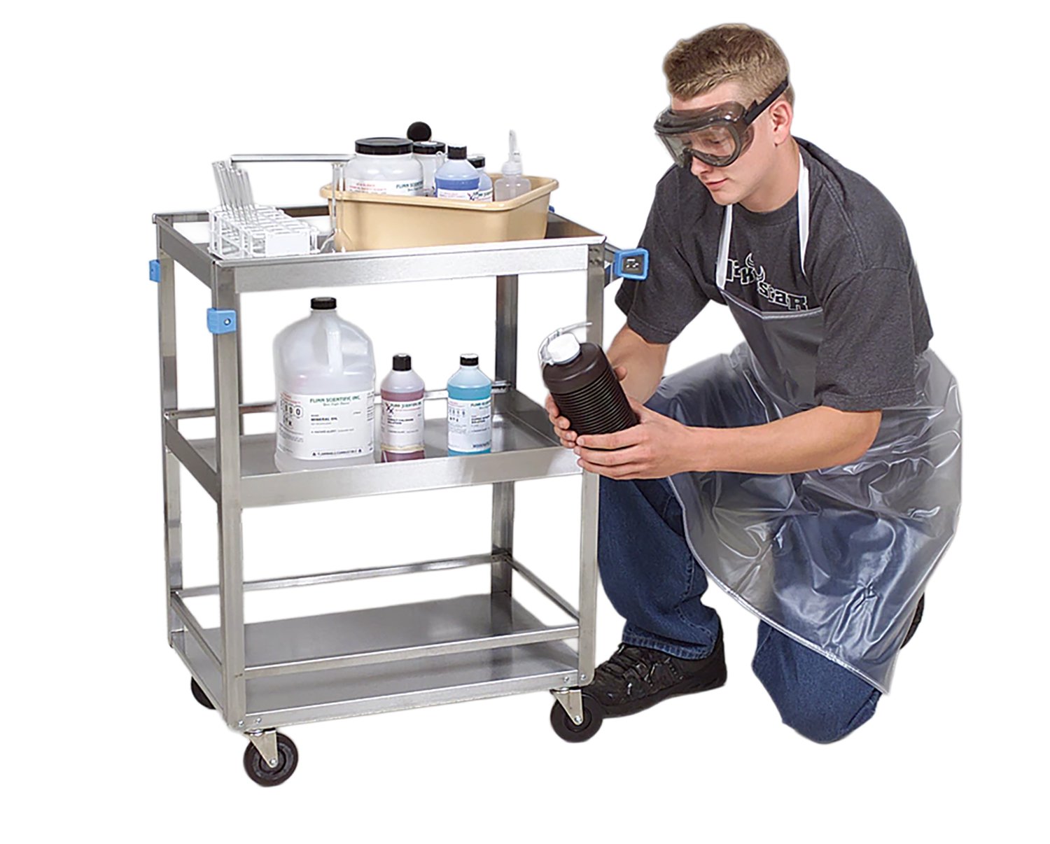 Stainless Steel Cart 18-3/8" x 30-3/4" x 33"