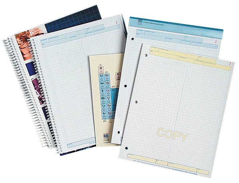 Lab Notebook 50 Pages Spiral Bound (Copy Pg Perforated)
