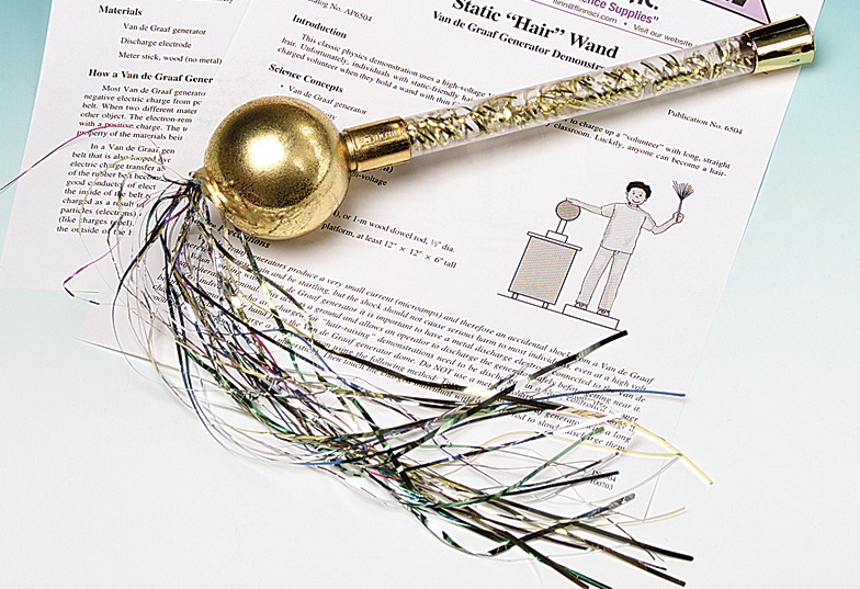 Static Hair Wand and Electrostatics Demonstration Kit