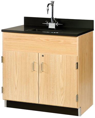 Floor Storage Cabinet and Sink for Science Lab and Classroom