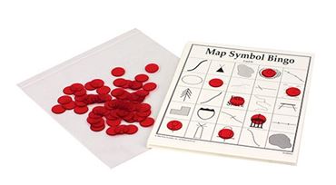 Topographic Map Symbol Bingo Game for Earth Science and Geography