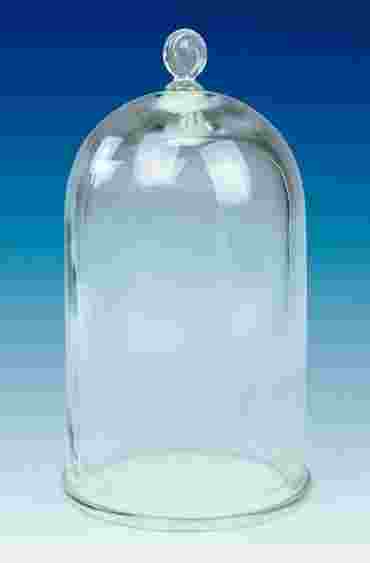 Glass Bell Jar Vacuum Chamber with Molded Glass Knob 13 L