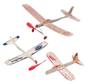 Sky Streak Rubber Band Powered Balsa Plane