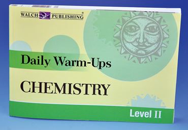 Daily Warm-ups for Chemistry Activity Book and Lab Manual