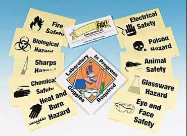 Science Laboratory Safety Symbols Signs and Posters