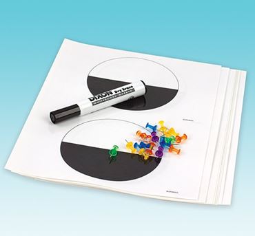 Benham's Disk Optical Illusion Laboratory Kit for Physical Science and Physics