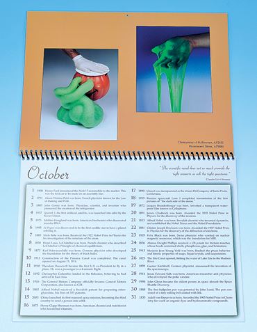 Physical Science Fun Facts Calendar