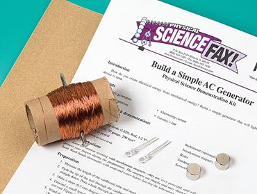Build a Simple AC Generator Demonstration Kit for Physical Science and Physics