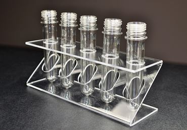 Mini Soda Bottle Tubes and Rack