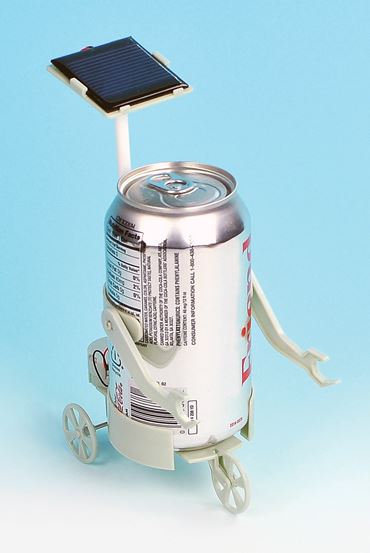 Solar Can Motor Robot for Physical Science and Physics