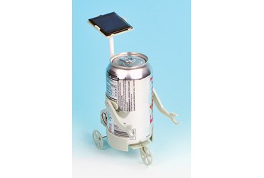Solar Can Motor Robot for Physical Science and Physics