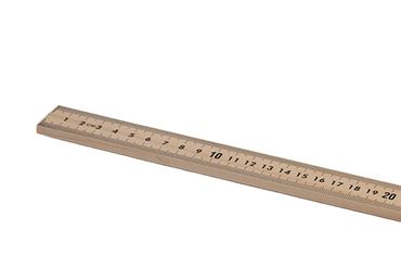 Wooden Meter Stick with English/Metric and Metal Ends