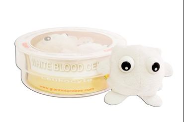 Giant Microbe® White Blood Cell Keychain