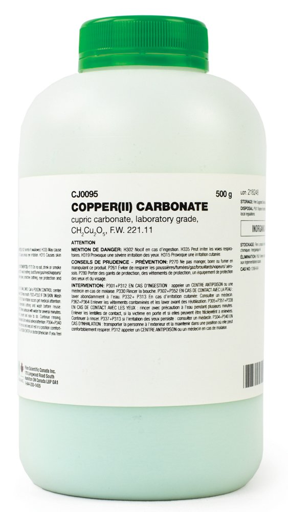 Copper carbonate coursework image